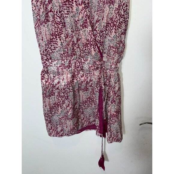 Ramy Brook  Silk Womens Sleeveless Dress In Purple Abstract Print Size Medium Bo - Picture 4 of 10